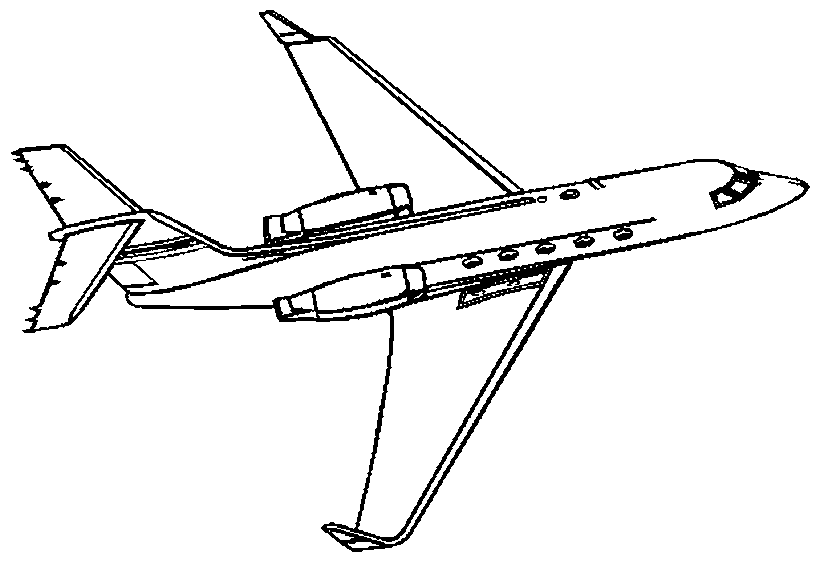 Dessin à colorier: Avion (Transport) #135024 - Coloriages à Imprimer Gratuits