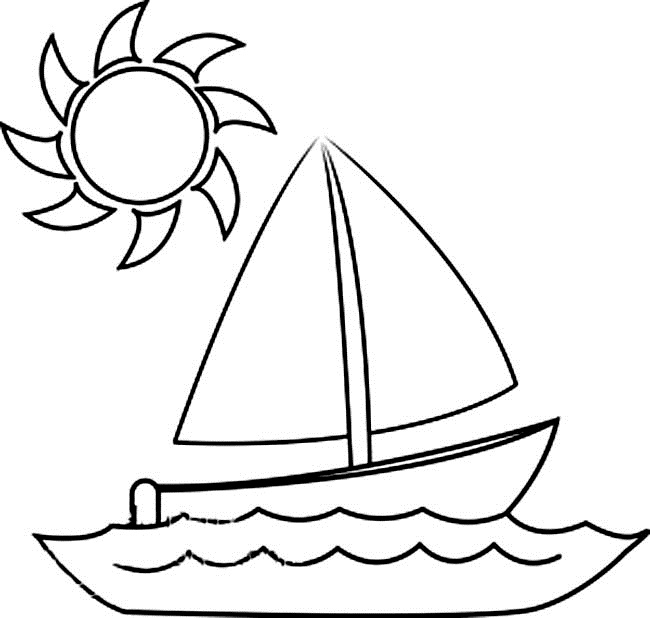 Dessin à colorier: Bateau / Navire (Transport) #137456 - Coloriages à Imprimer Gratuits