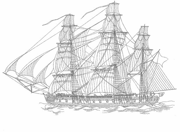 Dessin à colorier: Bateau / Navire (Transport) #137481 - Coloriages à Imprimer Gratuits