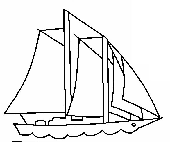 Dessin à colorier: Bateau / Navire (Transport) #137522 - Coloriages à Imprimer Gratuits