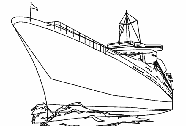 Dessin à colorier: Bateau / Navire (Transport) #137601 - Coloriages à Imprimer Gratuits