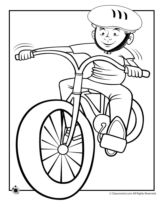 Dessin à colorier: Bicyclette / Vélo (Transport) #136958 - Coloriages à Imprimer Gratuits