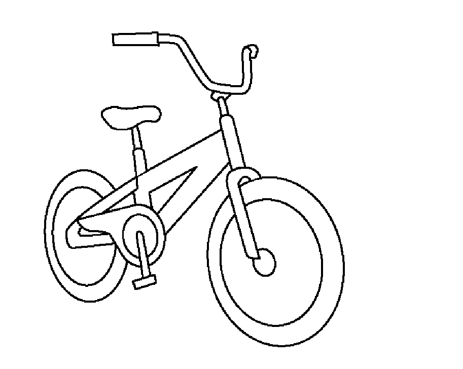 coloriage la bicyclette de dounia