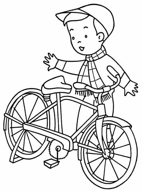 Dessin à colorier: Bicyclette / Vélo (Transport) #137002 - Coloriages à Imprimer Gratuits