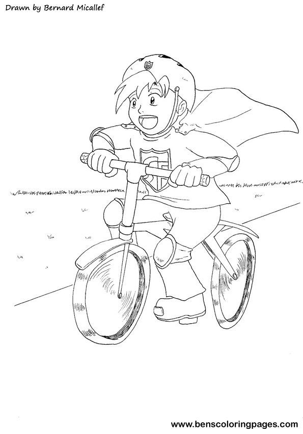 Dessin à colorier: Bicyclette / Vélo (Transport) #137004 - Coloriages à Imprimer Gratuits