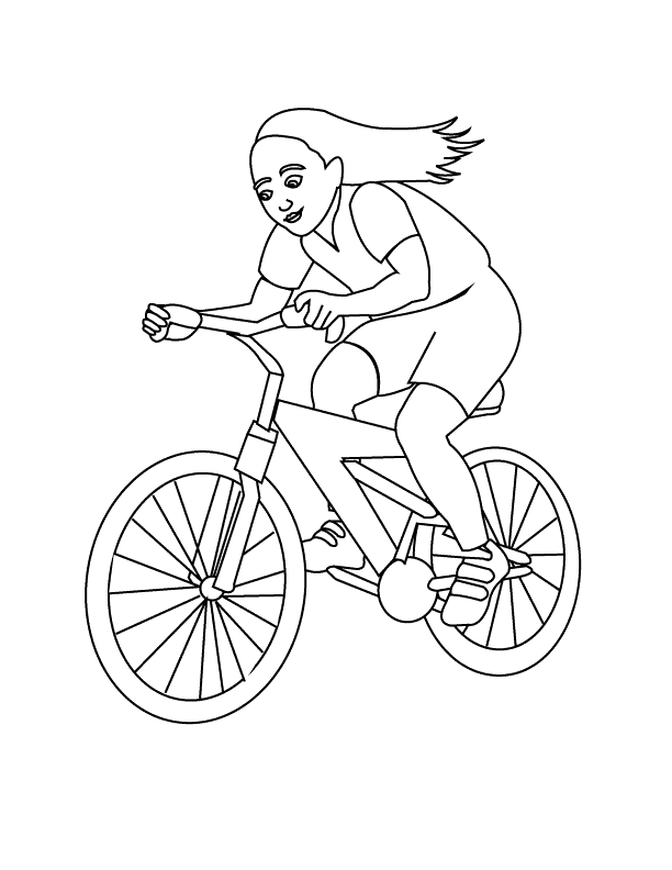 Dessin à colorier: Bicyclette / Vélo (Transport) #137032 - Coloriages à Imprimer Gratuits