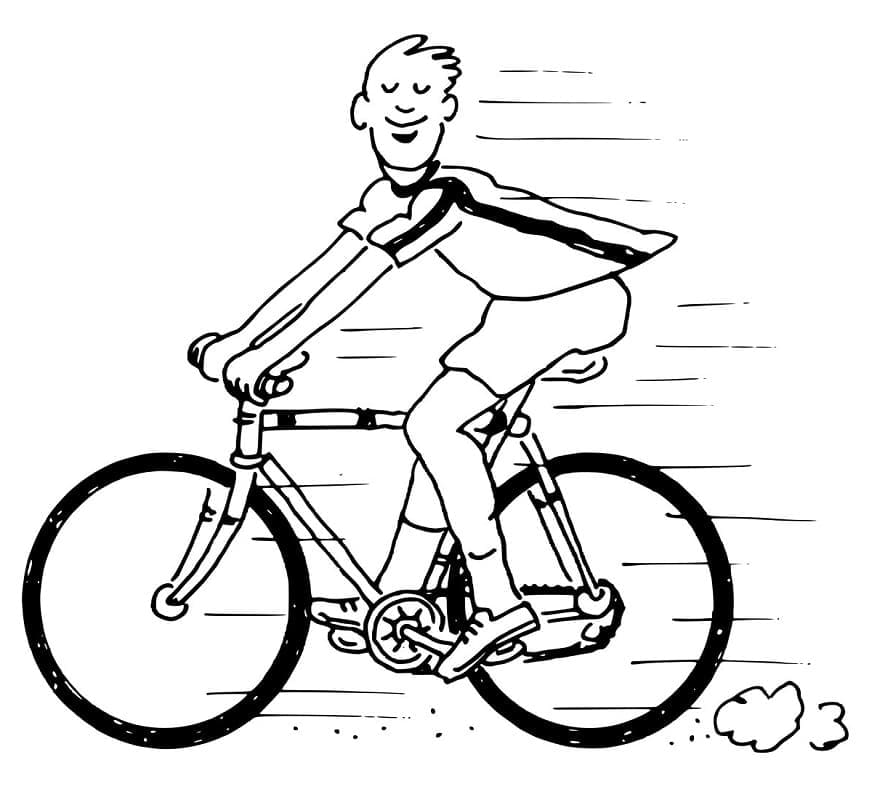 Page de coloriage Bicyclette / Vélo #175394, collection Transport, à imprimer et colorier