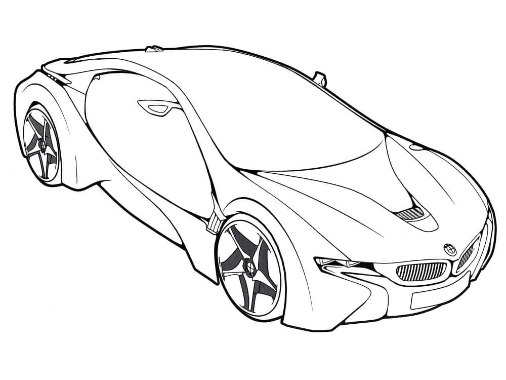 Coloriage gratuit BMW #204422 de la collection Transport à imprimer