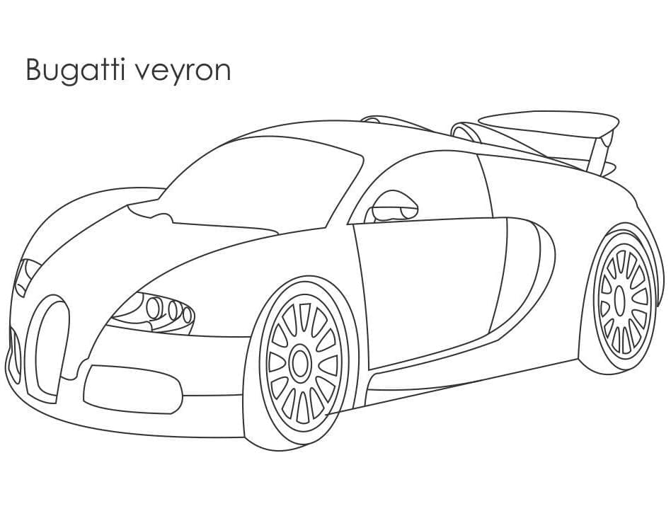 Coloriage gratuit Bugatti #174787 de la collection Transport à imprimer