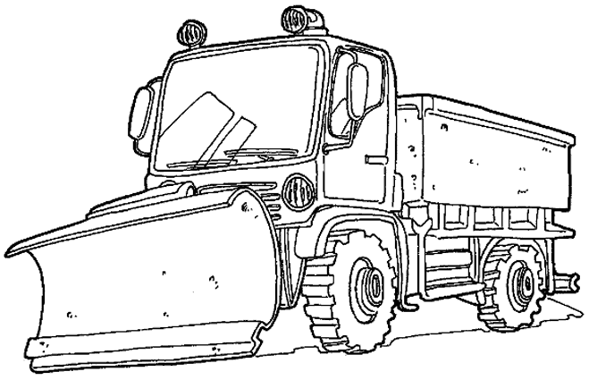 Dessin à colorier: Bulldozer / Pelle Mécanique (Transport) #141746 - Coloriages à Imprimer Gratuits