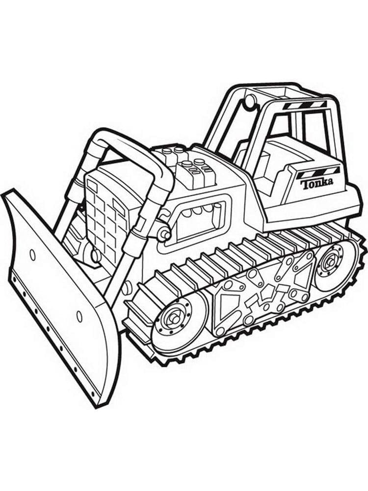 Page de coloriage Bulldozer / Pelle Mécanique #204525, collection Transport, à imprimer et colorier Page de coloriage Bulldozer / Pelle Mécanique #204525, collection Transport, à imprimer et colorier