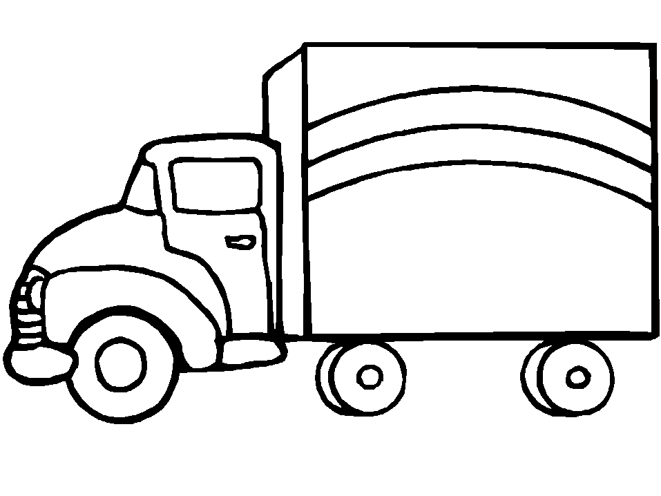 Dessin à colorier: Camion (Transport) #135531 - Coloriages à Imprimer Gratuits