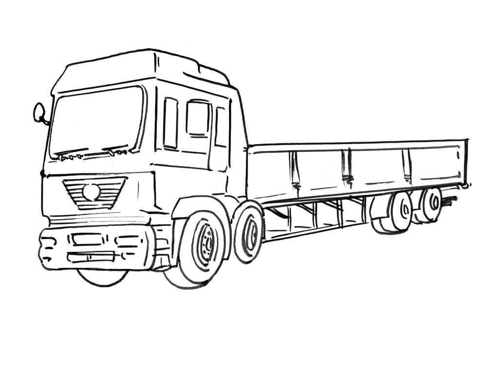 Coloriage Camion #135539 (Transport) – Dessin à colorier – Coloriages à