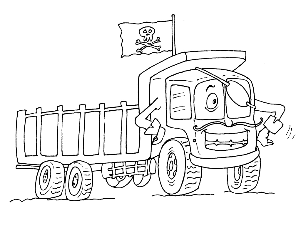 Dessin à colorier: Camion (Transport) #135558 - Coloriages à Imprimer Gratuits