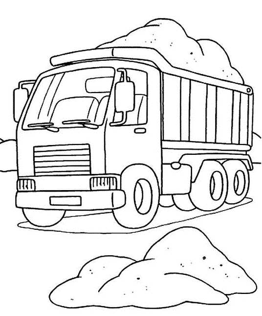 Dessin à colorier: Camion (Transport) #135565 - Coloriages à Imprimer Gratuits