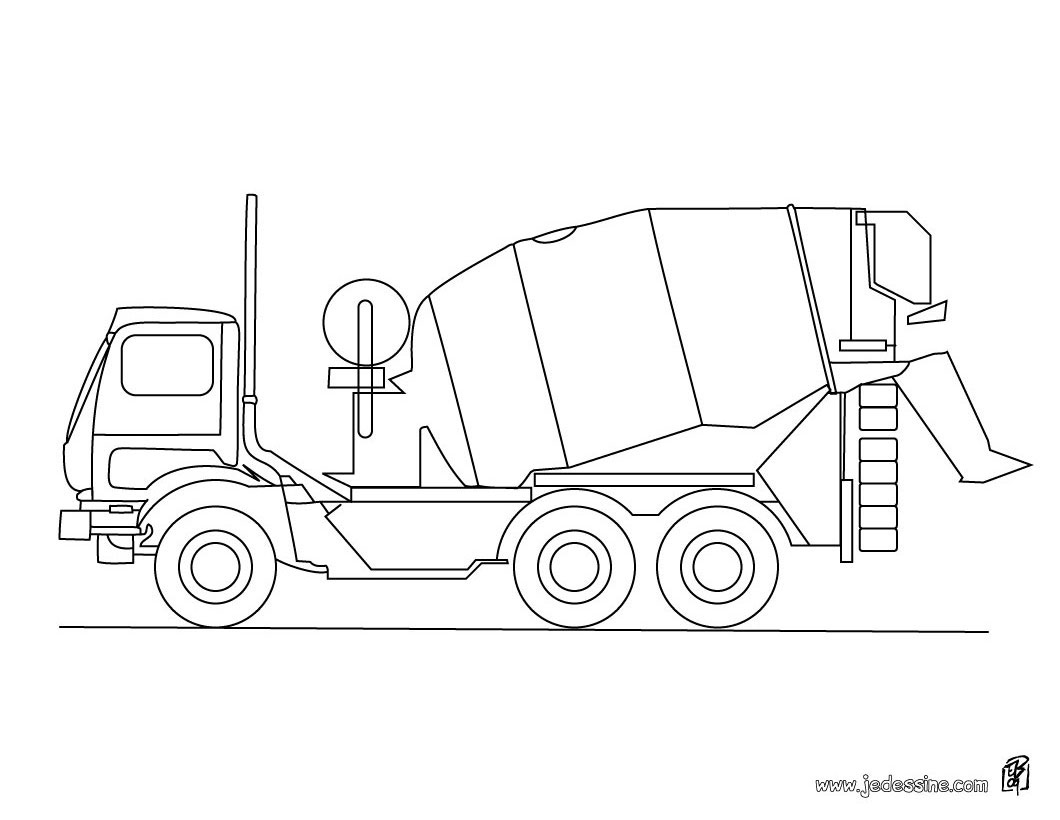Dessin à colorier: Camion (Transport) #135566 - Coloriages à Imprimer Gratuits