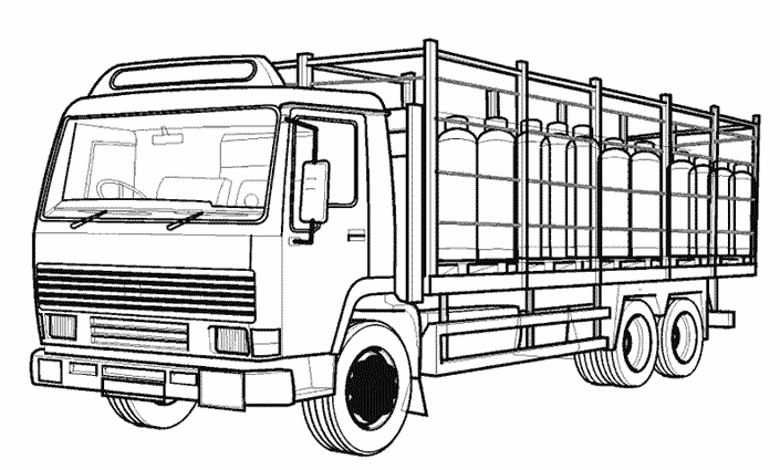 Dessin à colorier: Camion (Transport) #135574 - Coloriages à Imprimer Gratuits