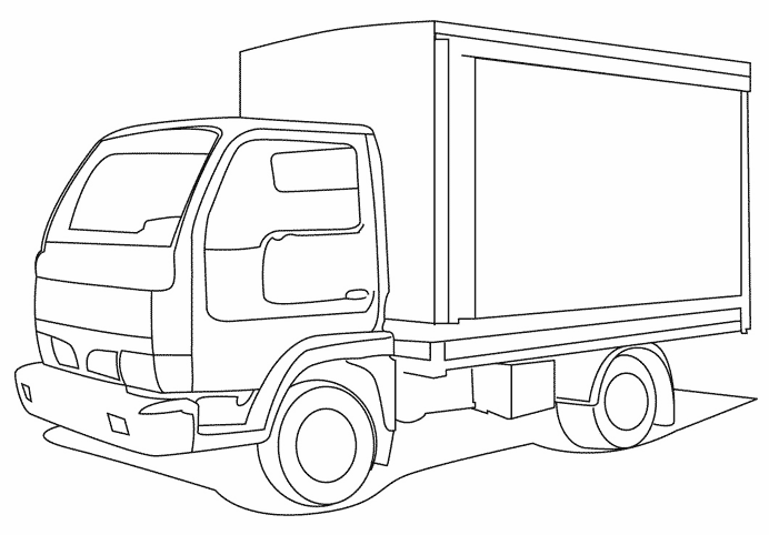 Dessin à colorier: Camion (Transport) #135604 - Coloriages à Imprimer Gratuits