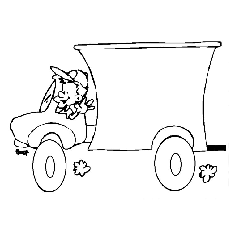 Dessin à colorier: Camion (Transport) #135628 - Coloriages à Imprimer Gratuits