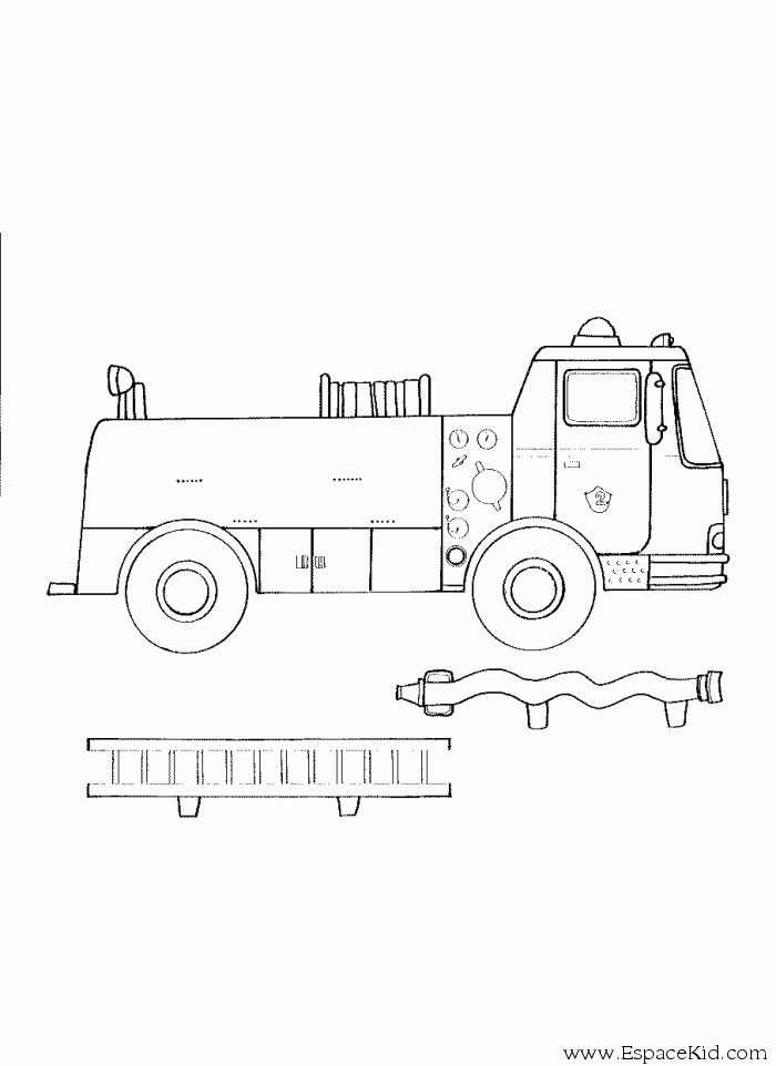 Dessin à colorier: Camion (Transport) #135637 - Coloriages à Imprimer Gratuits