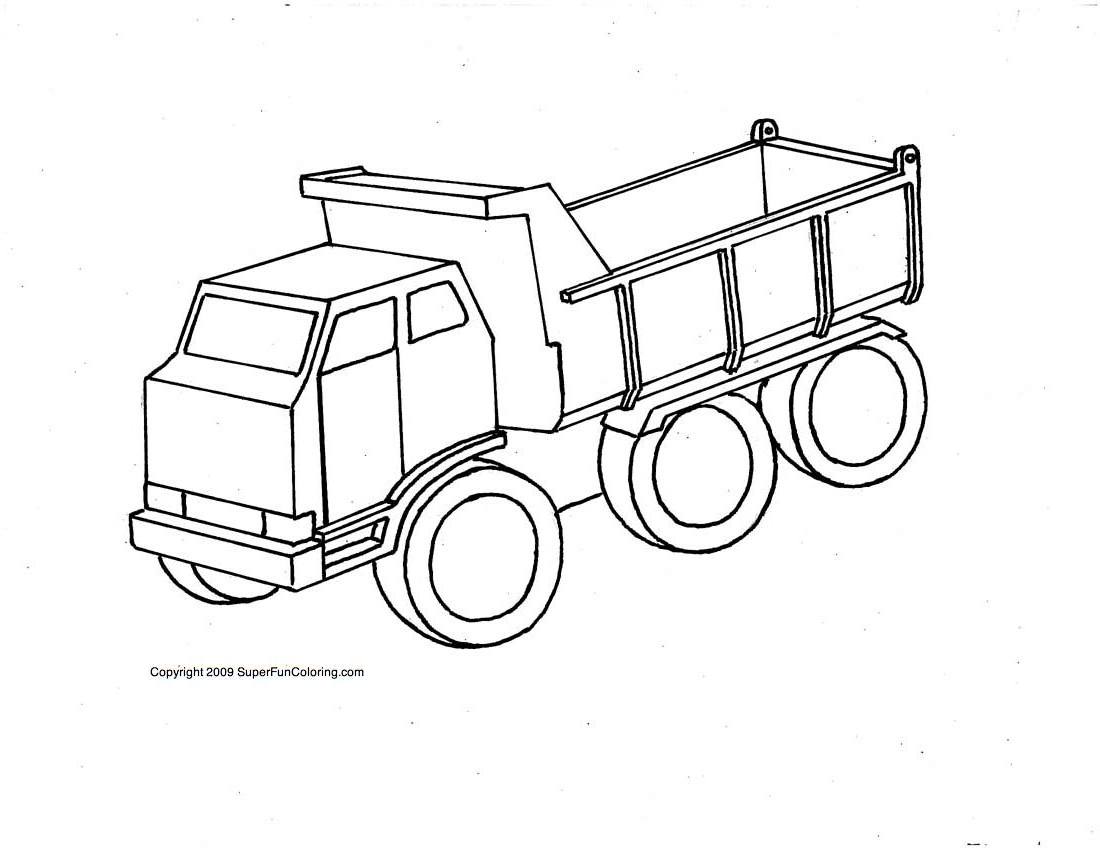 Dessin à colorier: Camion (Transport) #135710 - Coloriages à Imprimer Gratuits