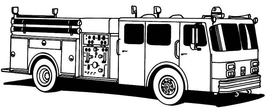 Coloriage Camion de Pompier #135815 (Transport) - Album de coloriages