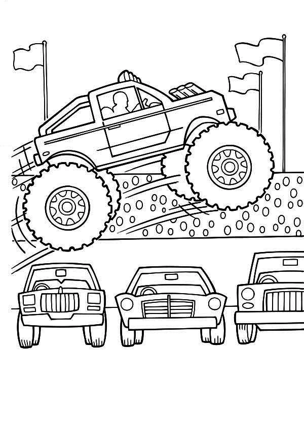 Coloriage gratuit Camion Monstre #141330 de la collection Transport à imprimer Coloriage gratuit Camion Monstre #141330 de la collection Transport à imprimer