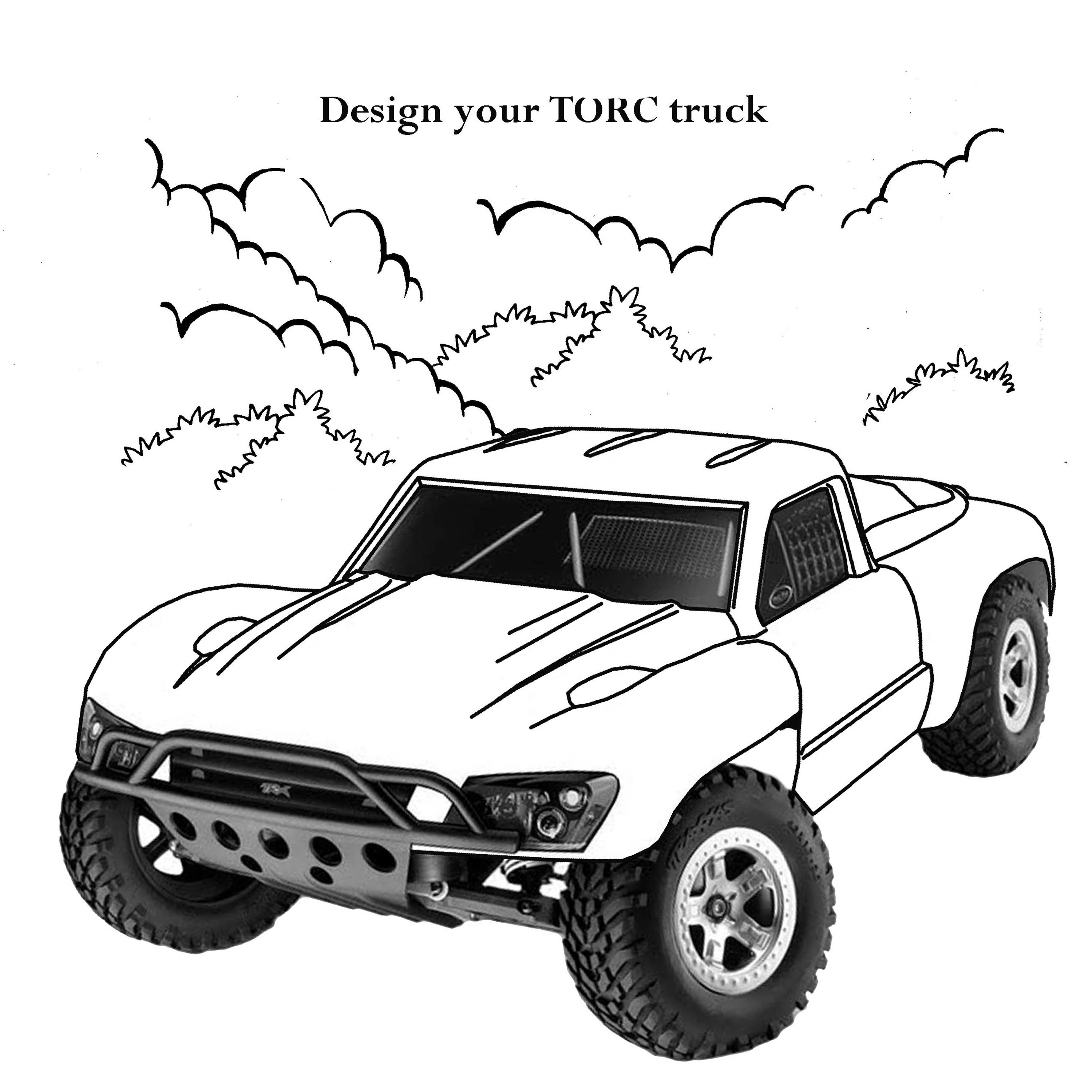 Coloriage à imprimer Camion Monstre #141365 de la série Transport, gratuit pour enfants et adultes
