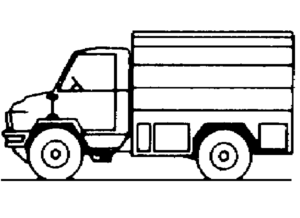 Dessin à colorier: Camionnette (Transport) #145101 - Coloriages à Imprimer Gratuits