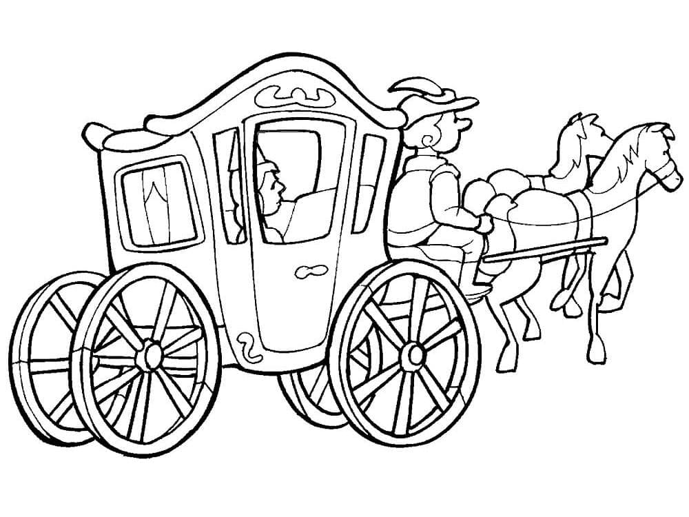Coloriage gratuit Carrosse #209842 de la collection Transport à imprimer
