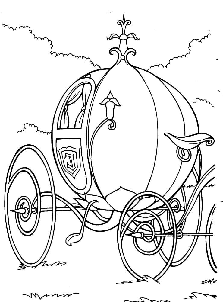 Coloriage gratuit Carrosse #209843 de la collection Transport à imprimer