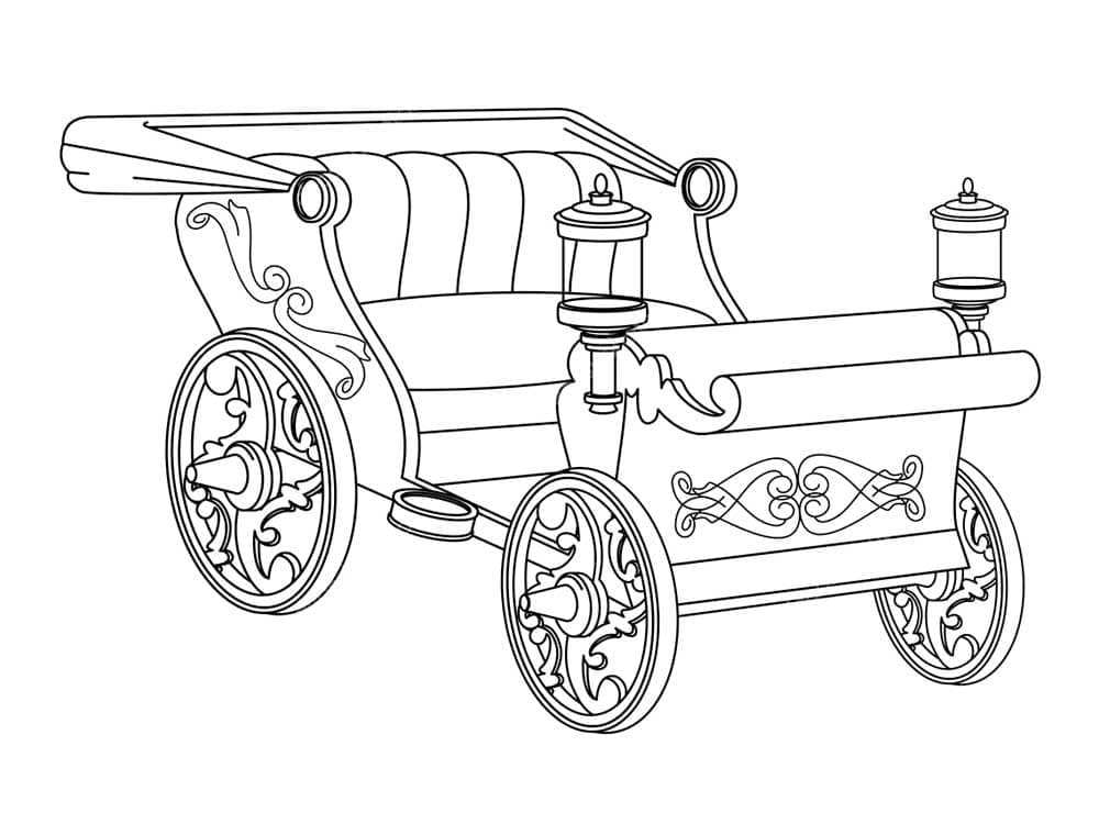 Coloriage gratuit Carrosse #209847 de la collection Transport à imprimer