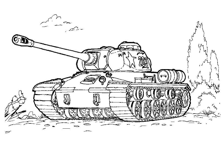Dessin à colorier: Char (Transport) #138001 - Coloriages à Imprimer Gratuits