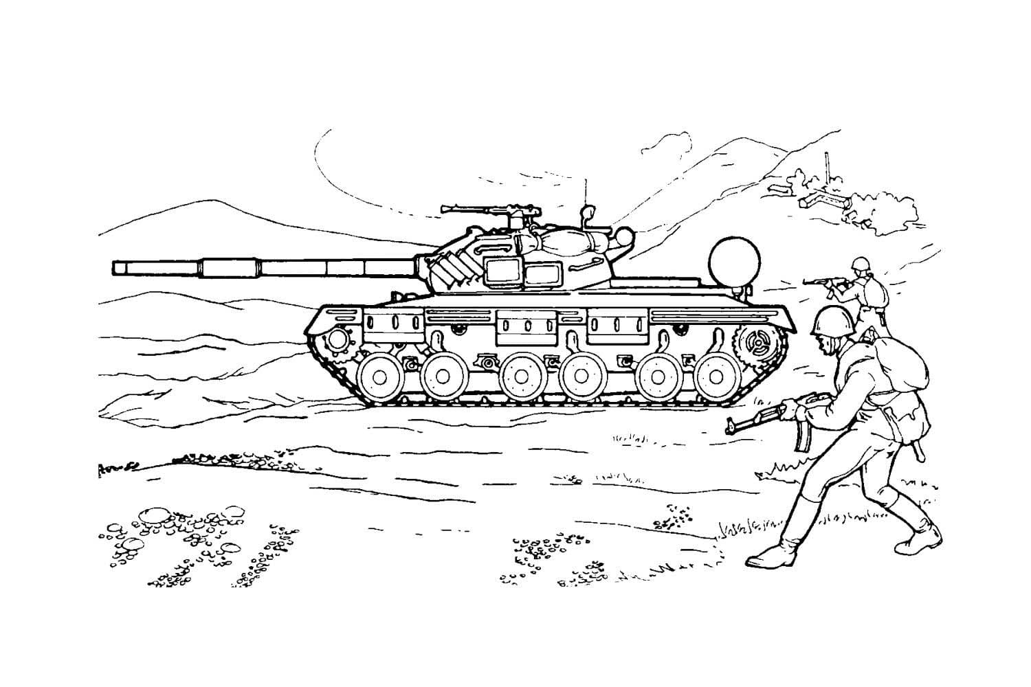 Coloriage gratuit Char #192675 de la collection Transport à imprimer