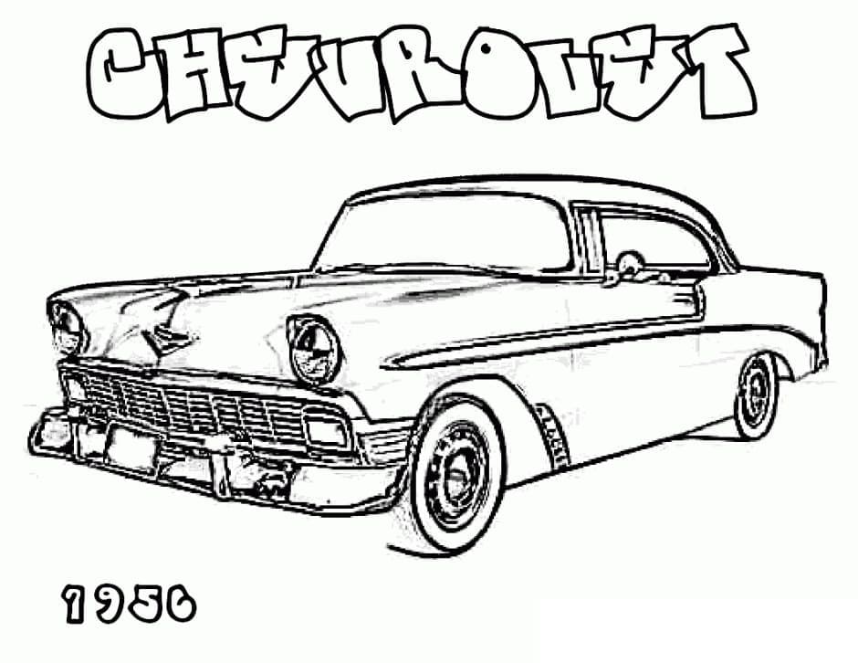 Coloriage gratuit Chevrolet #204485 de la collection Transport à imprimer