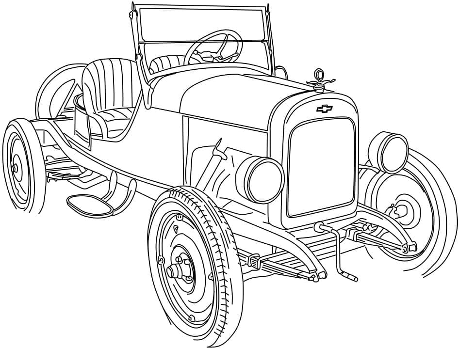 Coloriage gratuit Chevrolet #204504 de la collection Transport à imprimer