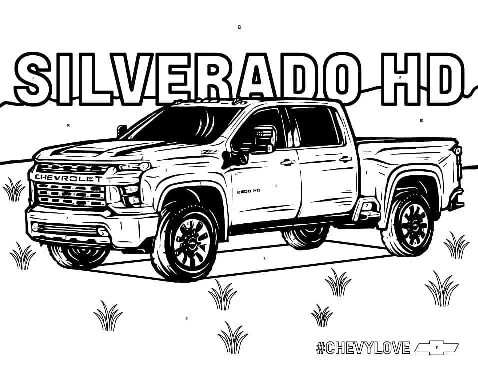 Dessin à colorier: Chevrolet (Transport) #204506 - Coloriages à Imprimer Gratuits