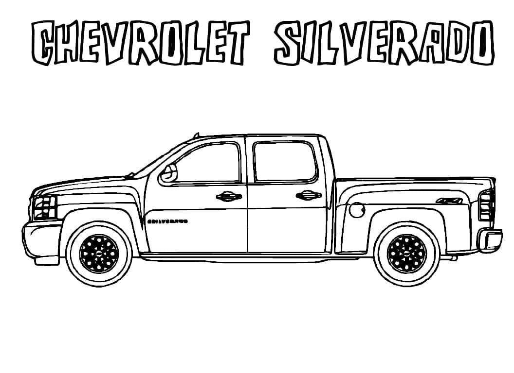 Coloriage gratuit Chevrolet #204509 de la collection Transport à imprimer