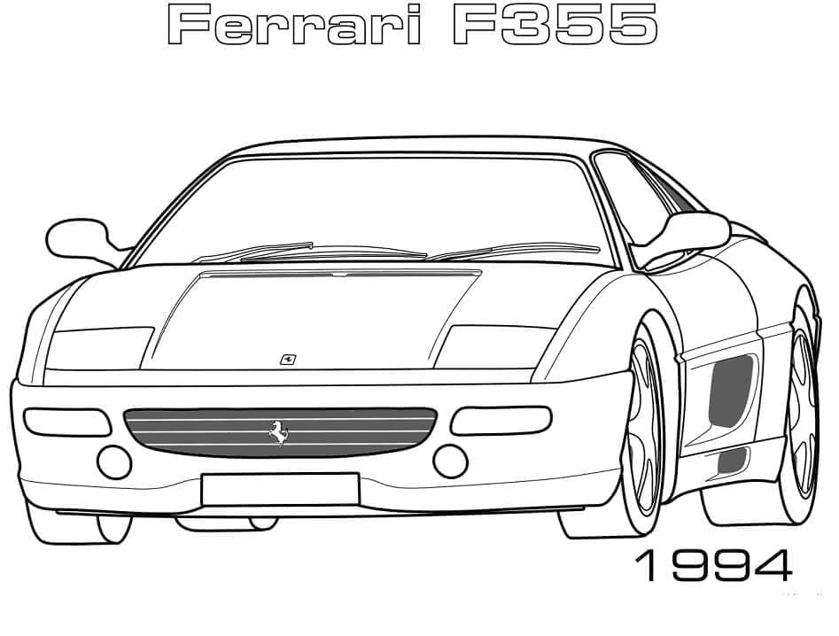 Dessin à colorier: Ferrari (Transport) #186888 - Coloriages à Imprimer Gratuits