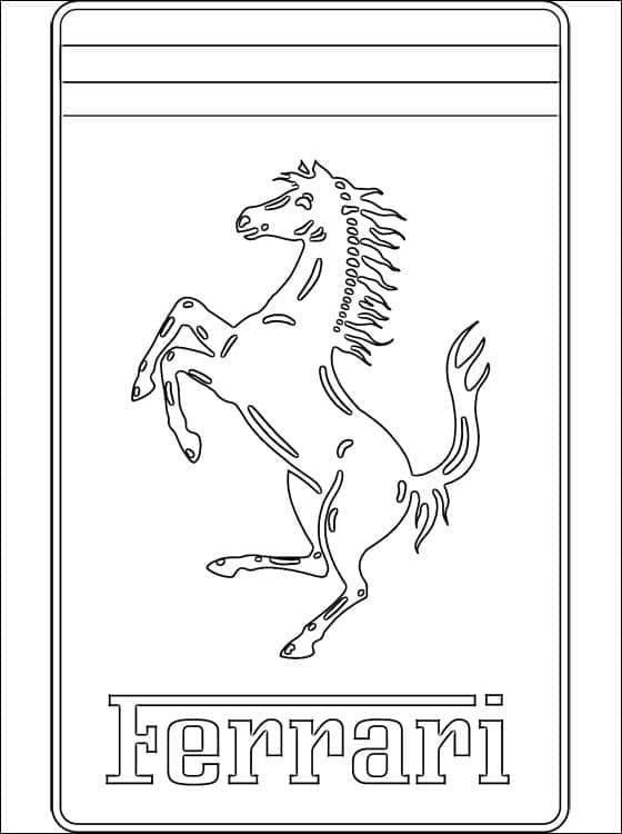 Dessin à colorier: Ferrari (Transport) #186892 - Coloriages à Imprimer Gratuits