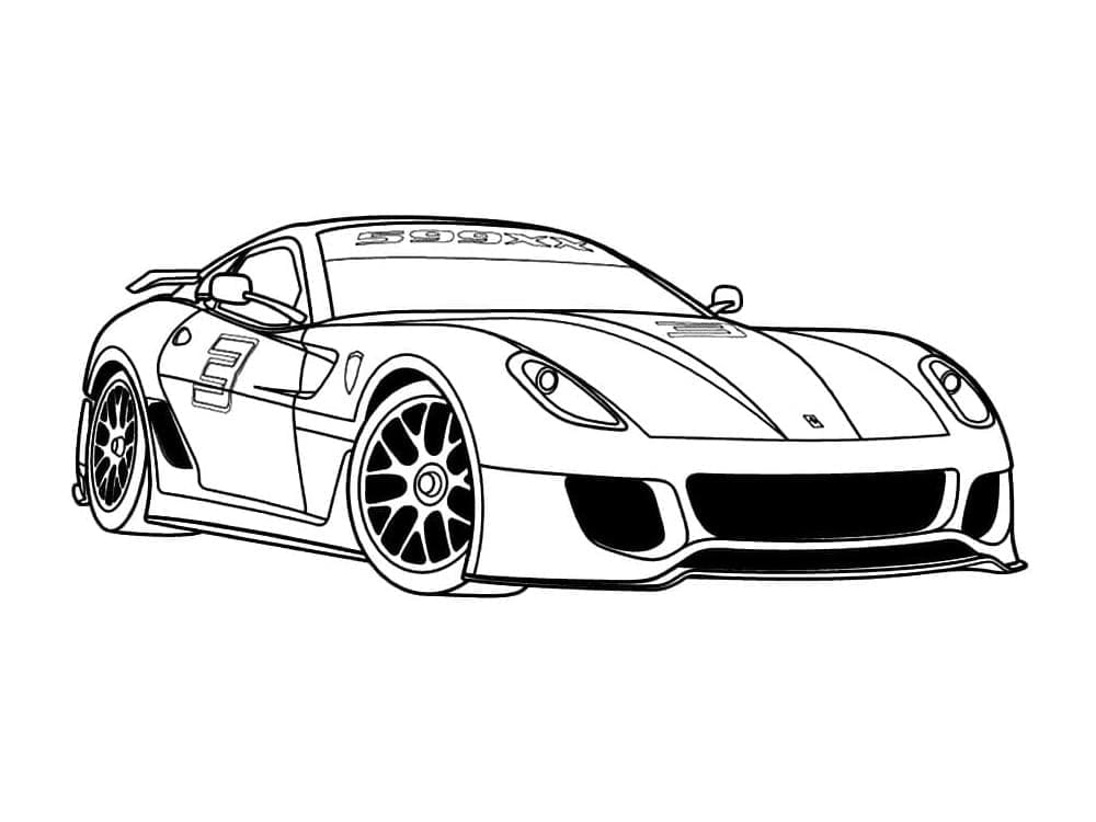 Dessin à colorier: Ferrari (Transport) #186900 - Coloriages à Imprimer Gratuits