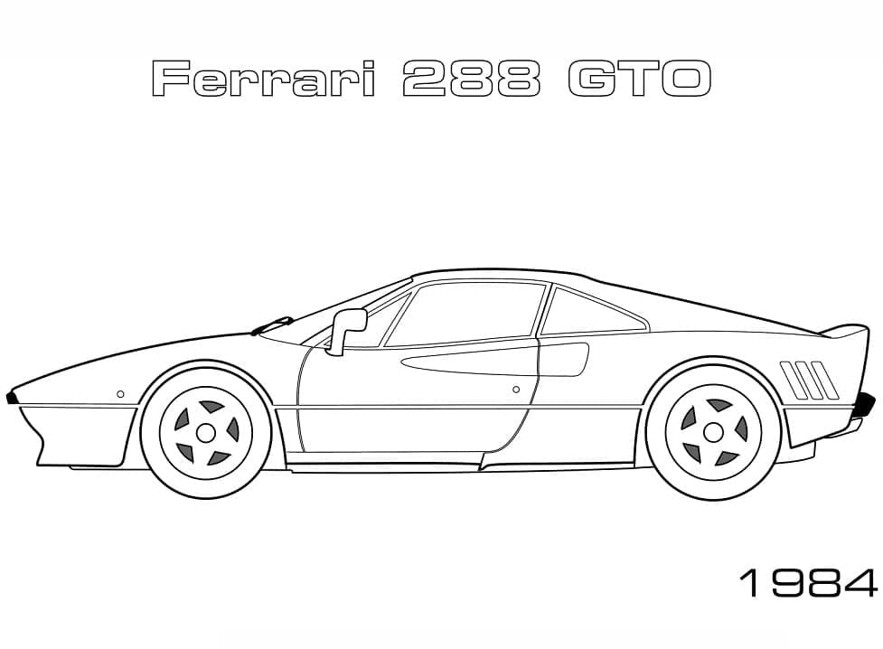 Dessin à colorier: Ferrari (Transport) #186902 - Coloriages à Imprimer Gratuits