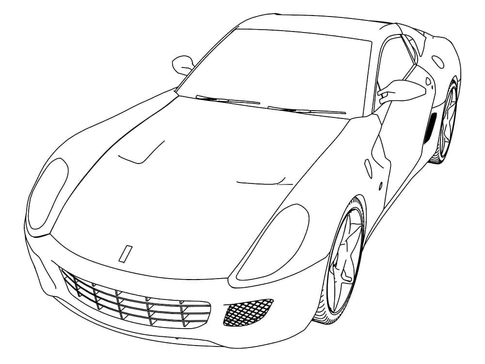 Coloriage gratuit Ferrari #186904 de la collection Transport à imprimer