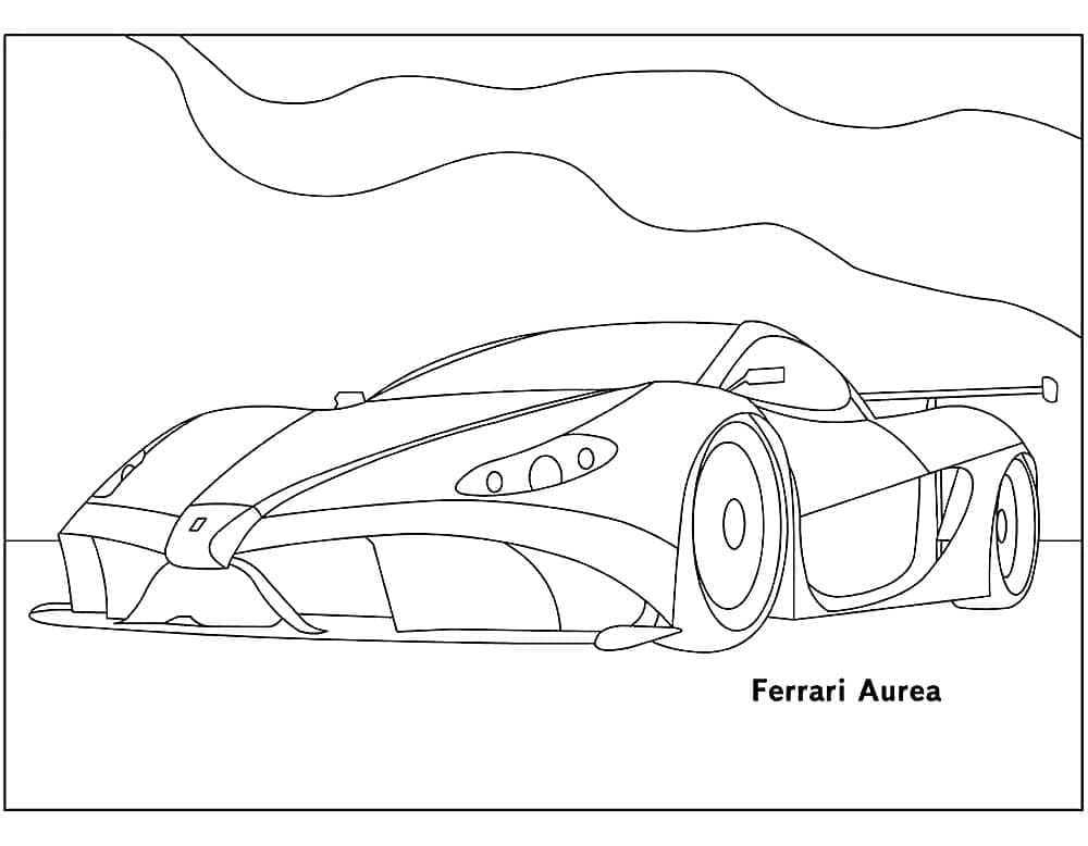 Dessin à colorier: Ferrari (Transport) #186905 - Coloriages à Imprimer Gratuits