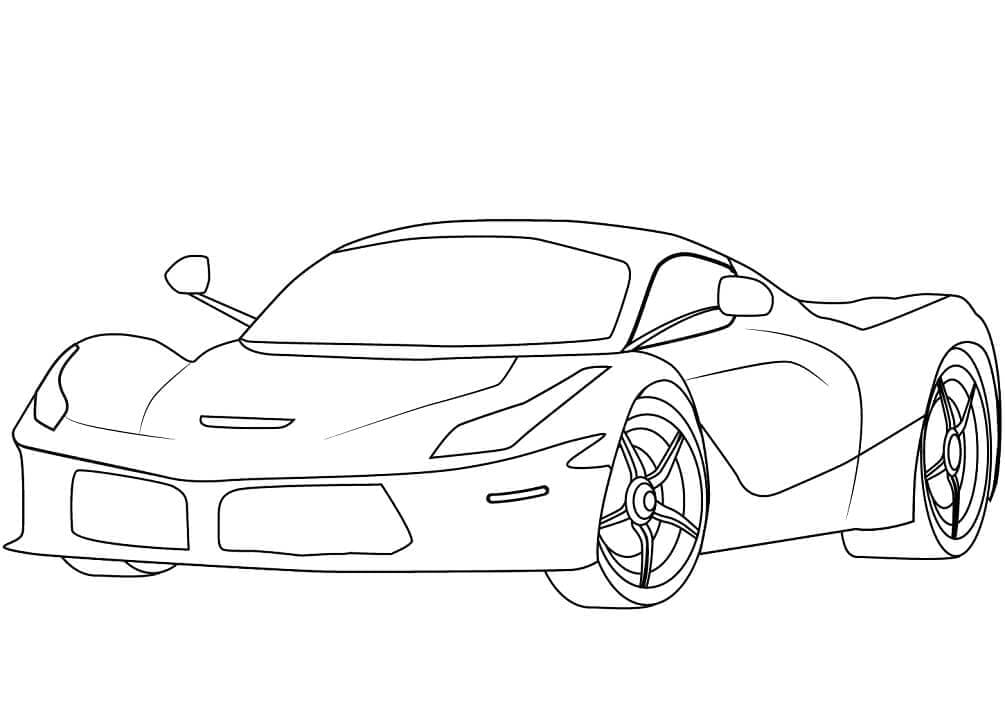 Dessin à colorier: Ferrari (Transport) #186911 - Coloriages à Imprimer Gratuits