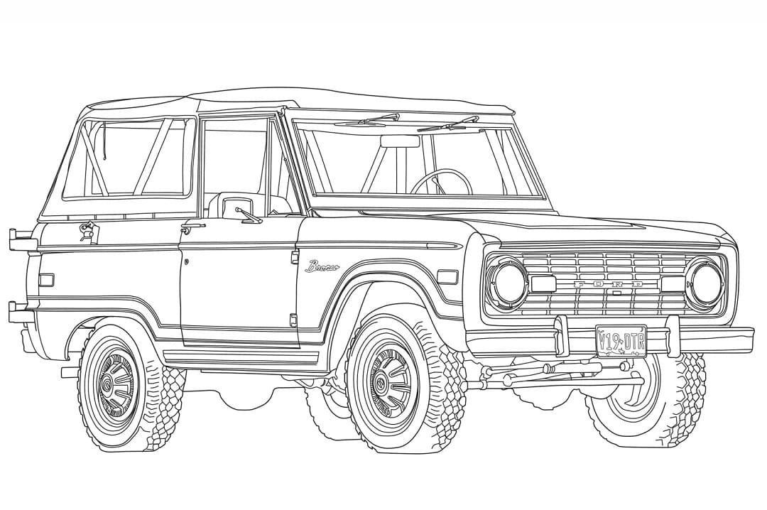 Coloriage gratuit Ford #174186 de la collection Transport à imprimer