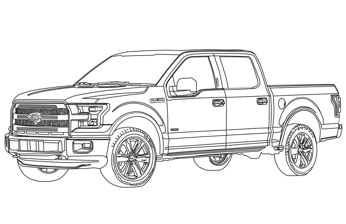 Coloriage gratuit Ford #174198 de la collection Transport à imprimer