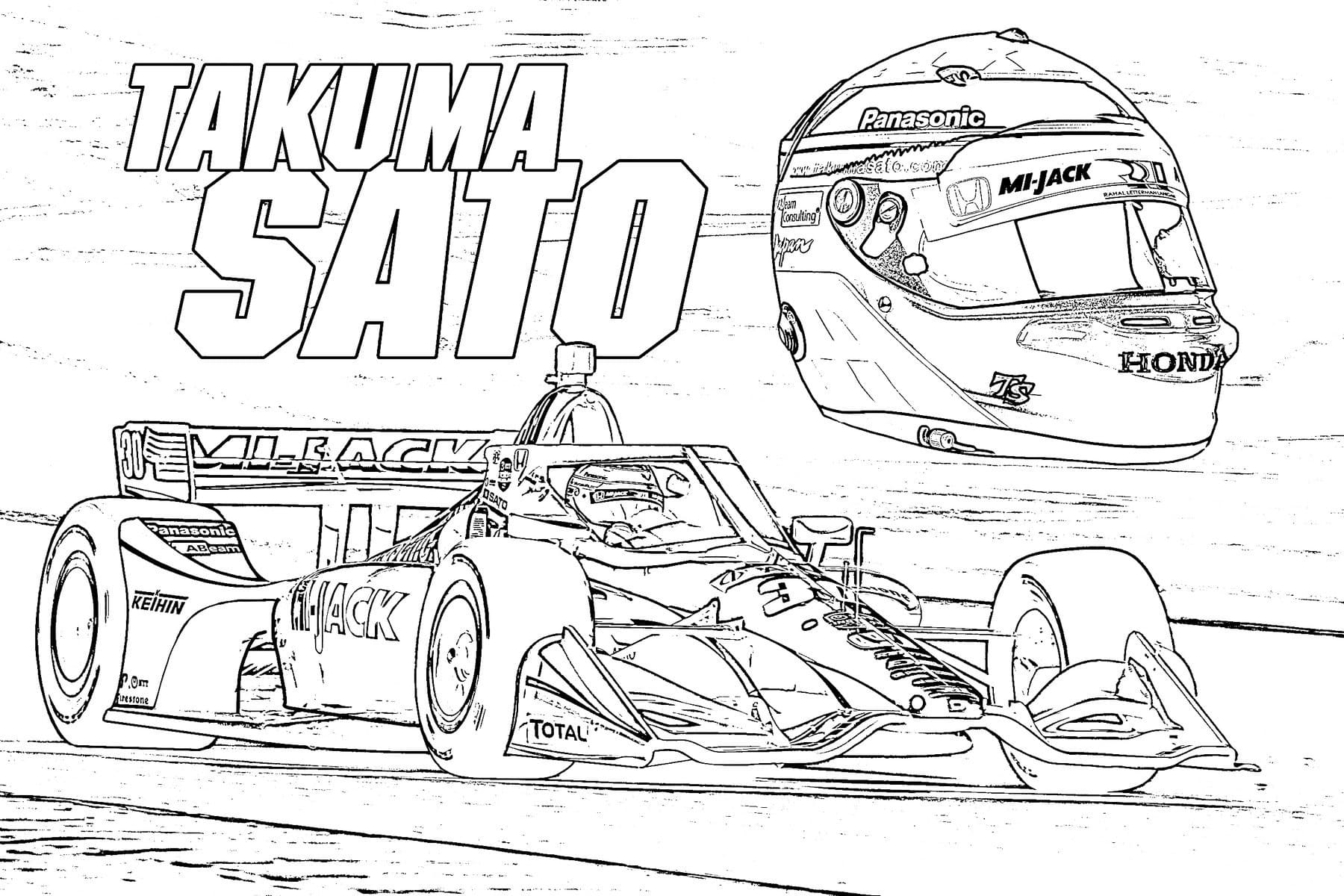 Coloriage gratuit Formule 1 #197663 de la collection Transport à imprimer