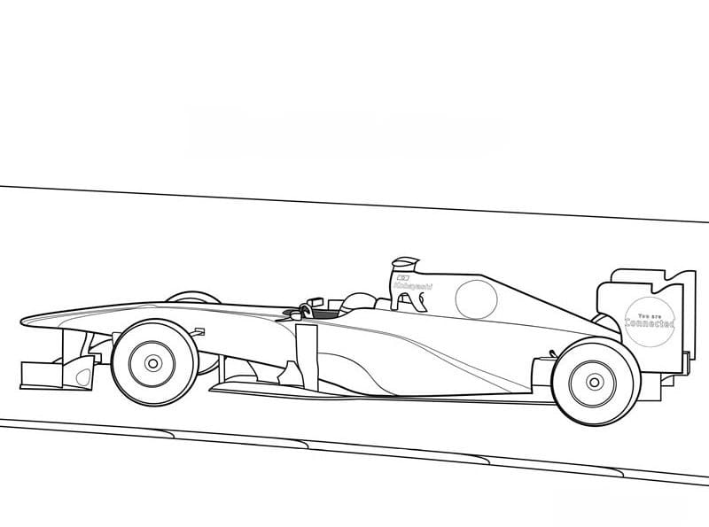 Dessin à colorier: Formule 1 (Transport) #197670 - Coloriages à Imprimer Gratuits