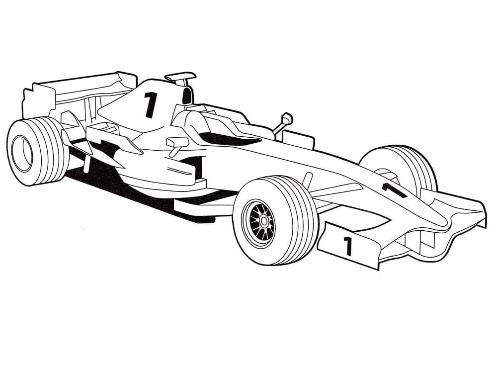 Coloriage gratuit Formule 1 #197689 de la collection Transport à imprimer